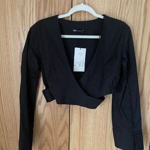 Zara wrap top
